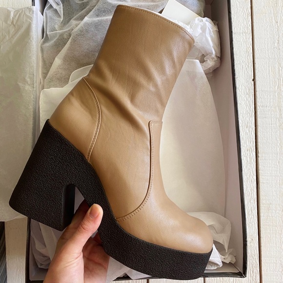 Jeffrey Campbell Shoes - Jeffrey Campbell Kartini Beige Heeled Boots